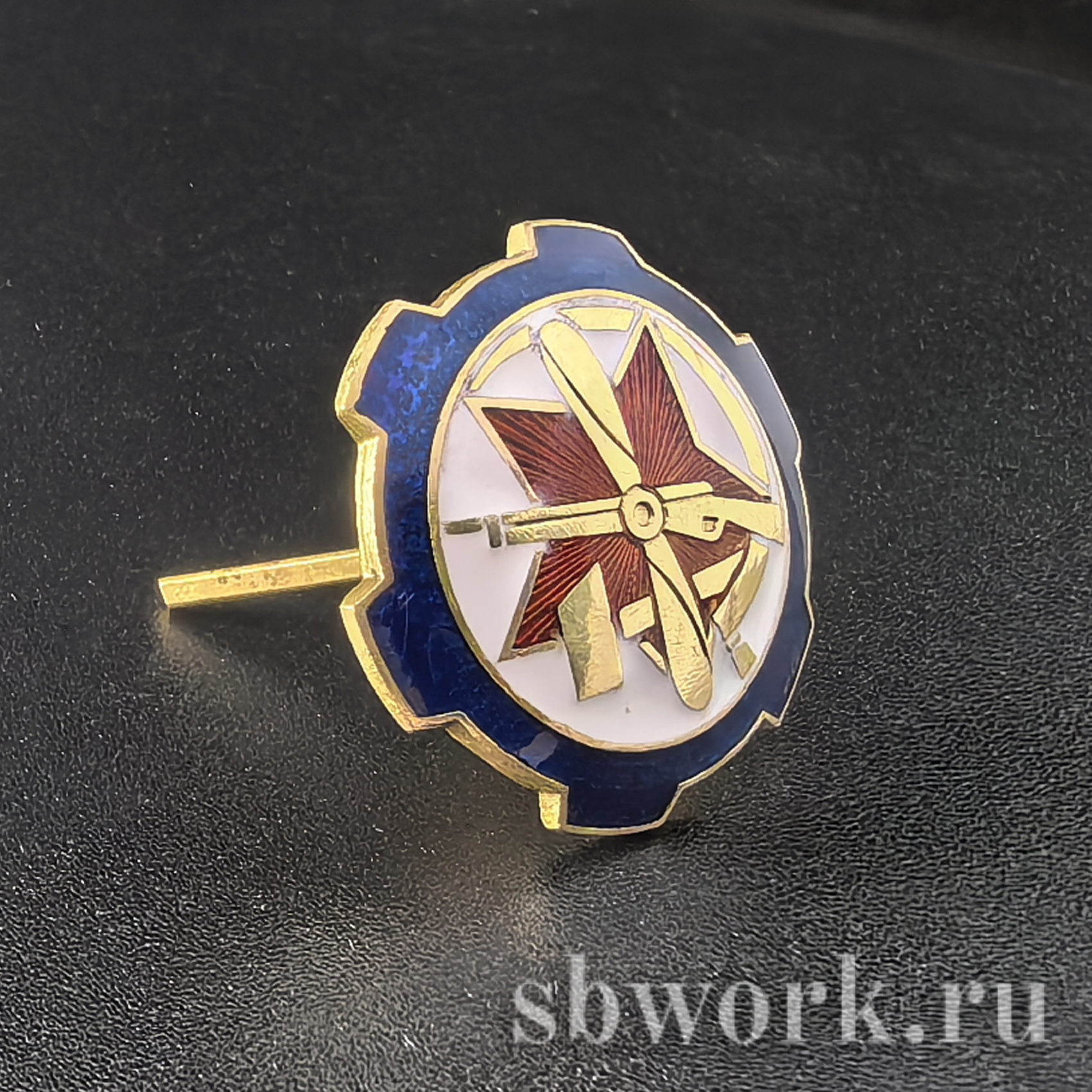 Кокарда "Работник" ОСОАВИАХИМ СССР 1936 г. — изображение 2